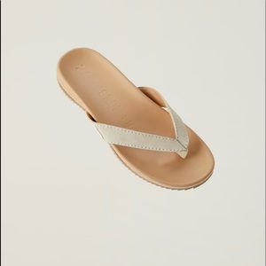 ZARA Ecru Flip Flop 2